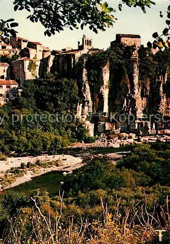 Balazuc Ardeche Schlucht Kirchenruine Kat. Balazuc