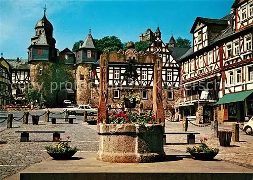 Braunfels Marktplatz Fachwerk Kat. Braunfels