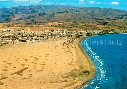 Playa del Ingles Gran Canaria Fliegeraufnahme Strand Hotels Kat. San Bartolome de Tirajana