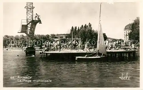 AK / Ansichtskarte Annecy Haute Savoie Strand  Kat. Annecy