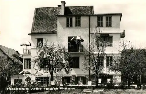 AK / Ansichtskarte Woerthersee Pension Urania Kat. Oesterreich