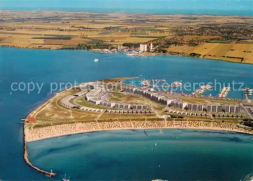 AK / Ansichtskarte Burg Fehmarn Ostseebad Fliegeraufnahme Kat. Fehmarn