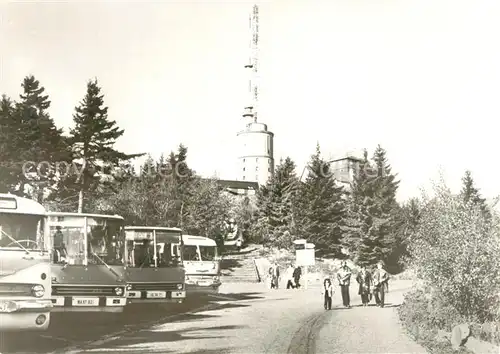 AK / Ansichtskarte Bad Salzungen Berghotel Sender Busparkplatz Kat. Bad Salzungen