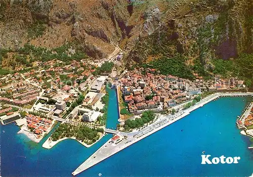 AK / Ansichtskarte Kotor Montenegro Fliegeraufnahme Kat. Montenegro