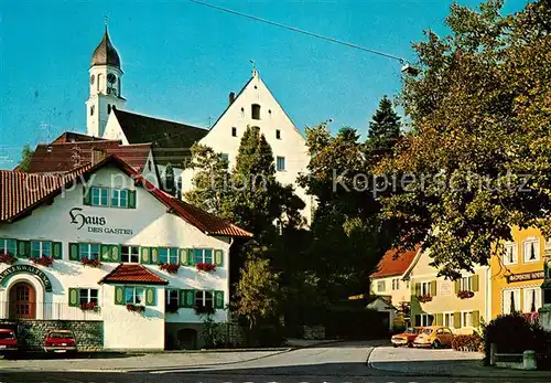 AK / Ansichtskarte Groenenbach Bad Ortsmotiv mit Kirche Hotel Haus des Gastes Kat. Bad Groenenbach