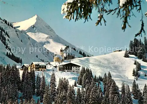 AK / Ansichtskarte Damuels Vorarlberg gegen Kleines Damuelserhorn Winterpanorama Kat. Damuels