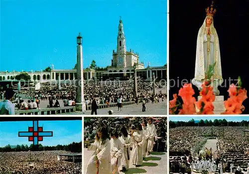 AK / Ansichtskarte Fatima Basilika zur Heiligsten Dreifaltigkeit Heiligenbild Messe Kat. Portugal