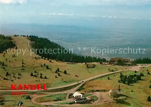 AK / Ansichtskarte Kandel Breisgau Berghotel Schwarzwald Blick ins Rheintal Fliegeraufnahme