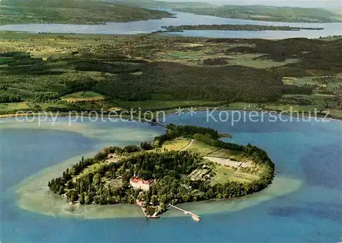 AK / Ansichtskarte Insel Mainau Insel Reichenau Untersee Ausfluss des Rheins Fliegeraufnahme Kat. Konstanz Bodensee