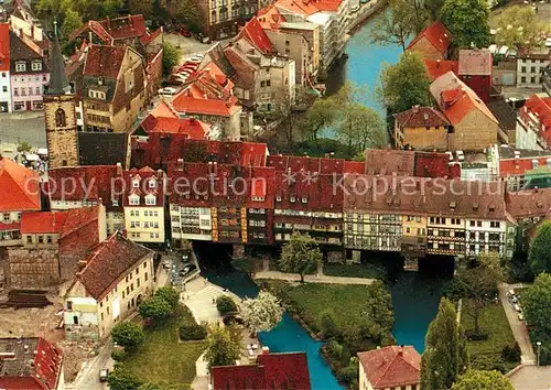 AK / Ansichtskarte Erfurt Kraemerbruecke Fliegeraufnahme Kat. Erfurt