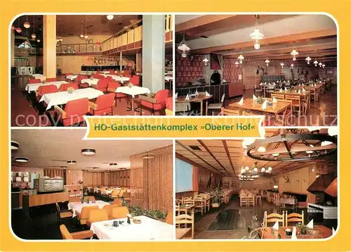AK / Ansichtskarte Oberhof Thueringen HO Gaststaettenkomplex Oberer Hof Tanzbar Restaurant Mokkabar Kat. Oberhof Thueringen