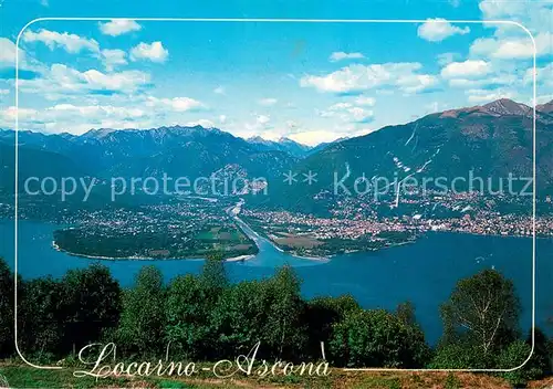 AK / Ansichtskarte Ascona Lago Maggiore Panorama Locarno