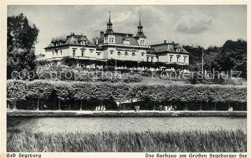 AK / Ansichtskarte Bad Segeberg Das Kurhaus am Grossen Segeberger See Kat. Bad Segeberg