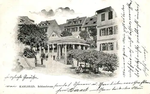 AK / Ansichtskarte Karlbad Krems Schlossbrunn