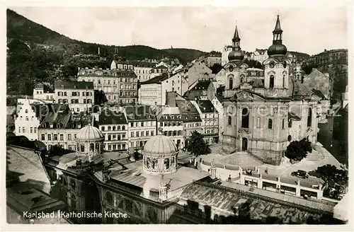 AK / Ansichtskarte Karlsbad Eger Katholische Kirche