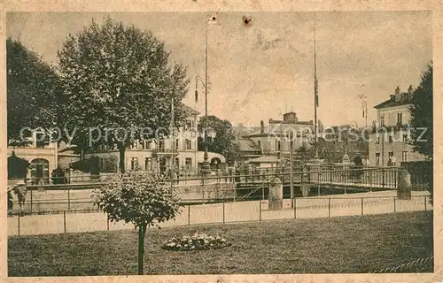 AK / Ansichtskarte Muehlhausen Elsass Bahnhof mit Nordhotel und Hauptzollamt Kat. Mulhouse