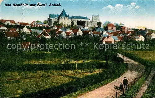 AK / Ansichtskarte Bad Bentheim mit Fuerstl Schloss Kat. Bad Bentheim