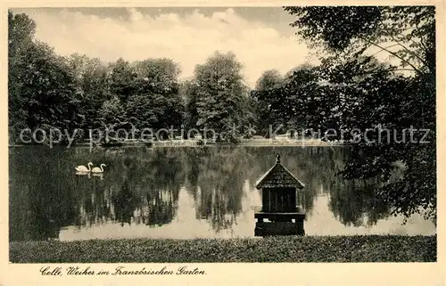 AK / Ansichtskarte Celle Niedersachsen Weiher im Franzoesischen Garten Kat. Celle