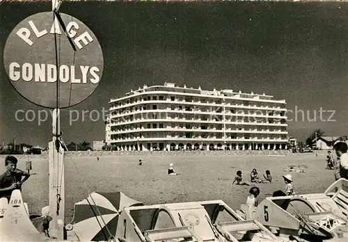 AK / Ansichtskarte Canet Plage Plage de Gondolys Kat. Canet en Roussillon