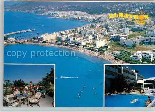AK / Ansichtskarte Crete Kreta Fliegeraufnahme Hotel Albatros Kat. Insel Kreta
