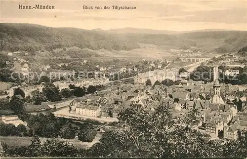 AK / Ansichtskarte Hann. Muenden Blick von der Tillyschanze Kat. Hann. Muenden