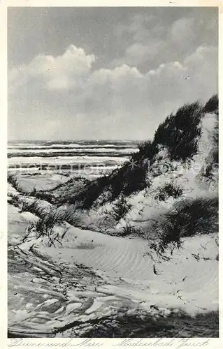 AK / Ansichtskarte Insel Juist Duenen und Meer Kat. Norderney