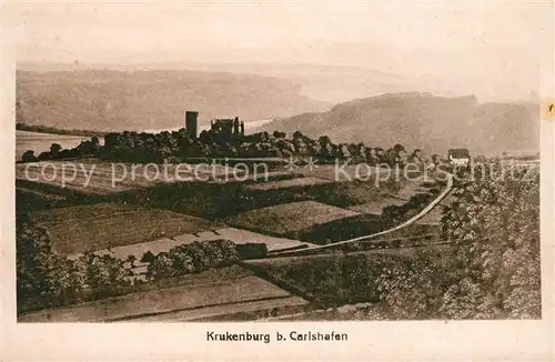 AK / Ansichtskarte Carlshafen Krukenburg Panorama Kat. Bad Karlshafen