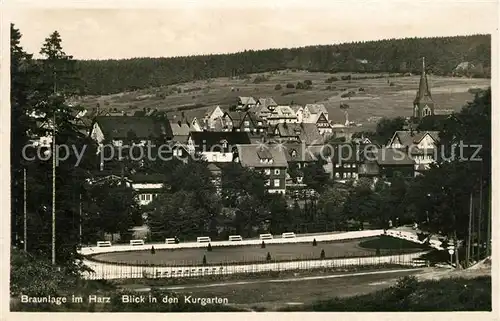 AK / Ansichtskarte Braunlage Blick in den Kurgarten Kat. Braunlage Harz