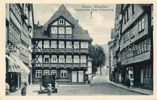 AK / Ansichtskarte Hann. Muenden Langestrasse Haus Hilgenberg Kat. Hann. Muenden