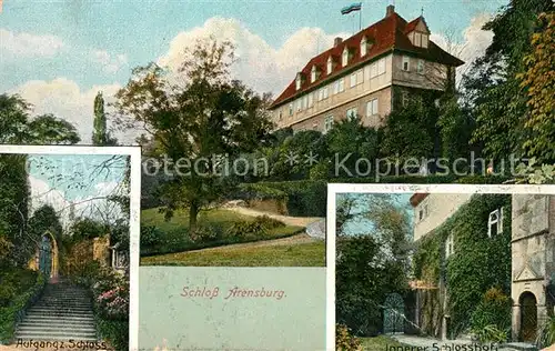 AK / Ansichtskarte Rinteln Schloss Arensburg Aufgang zum Schloss Innerer Schlosshof Kat. Rinteln