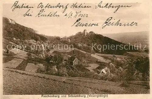 AK / Ansichtskarte Rinteln Paschenburg und Schaumburg Kat. Rinteln