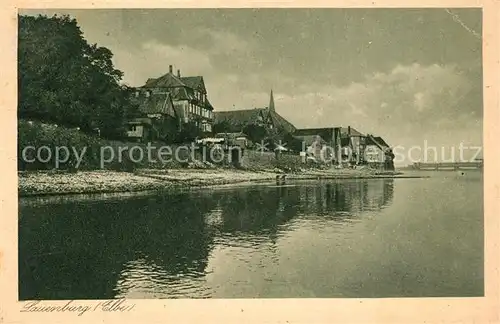 AK / Ansichtskarte Lauenburg Elbe Partie an der Elbe Kat. Lauenburg  Elbe