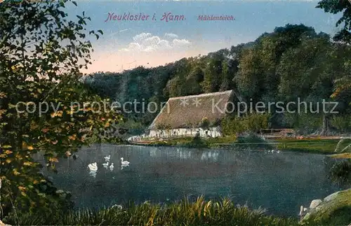 AK / Ansichtskarte Neukloster Niederelbe Muehlenteich Kat. Buxtehude