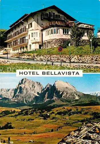 AK / Ansichtskarte Alpe di Siusi Hotel Bellavista Dolomiten Fliegeraufnahme Kat. Seiser Alm Dolomiten
