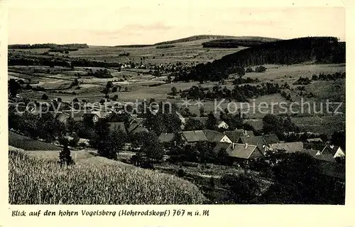 AK / Ansichtskarte Hoherodskopf mit Vogelsberg Kat. Schotten
