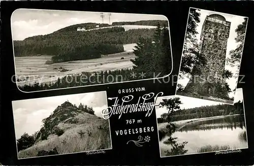 AK / Ansichtskarte Hoherodskopf mit Vogelsberg Taufstein Kat. Schotten