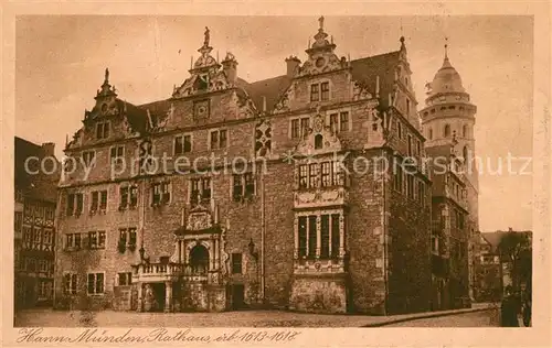 AK / Ansichtskarte Hann. Muenden Rathaus Kat. Hann. Muenden