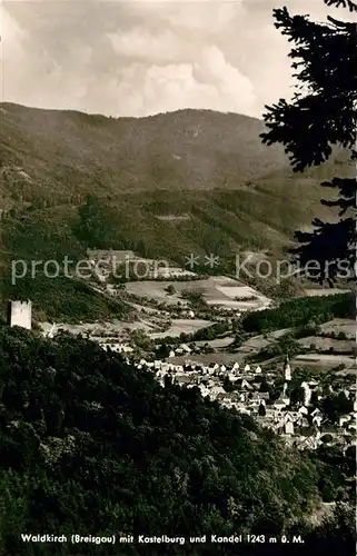 AK / Ansichtskarte Waldkirch Breisgau mit Kastelburg und Kandel Kat. Waldkirch