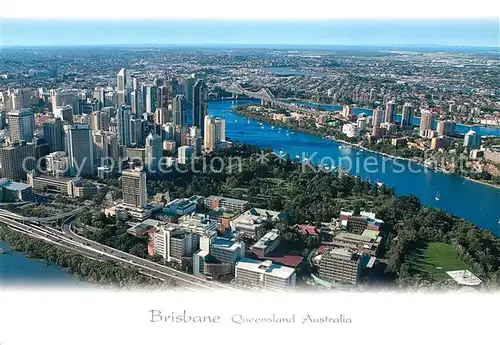 AK / Ansichtskarte Brisbane Queensland Fliegeraufnahme Skyline Kat. Brisbane