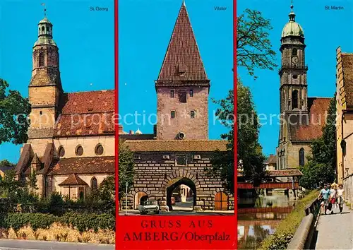 AK / Ansichtskarte Amberg Oberpfalz St. Georg Vilstor St. Martin Kat. Amberg