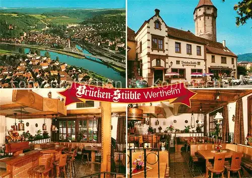 AK / Ansichtskarte Wertheim Main Bruecken Stueble Fliegeraufnahme Kat. Wertheim