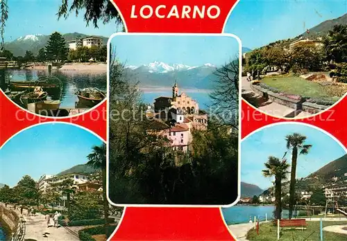AK / Ansichtskarte Locarno Lago Maggiore Seepromenade Hafen