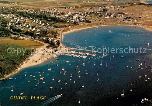 AK / Ansichtskarte Guidel Plage Port vue aerienne Kat. Guidel