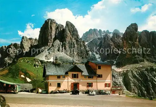 AK / Ansichtskarte Passo Gardena Dolomiten Groednerpass Berggasthaus