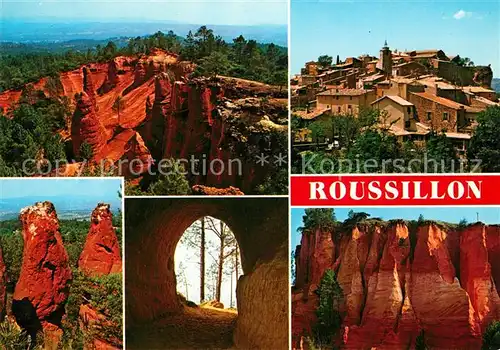 AK / Ansichtskarte Roussillon Vaucluse Falaises d`Ocres Kat. Roussillon