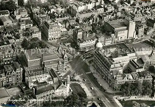 AK / Ansichtskarte Amsterdam Niederlande Leidseplein en omgeving Luchtfoto Kat. Amsterdam