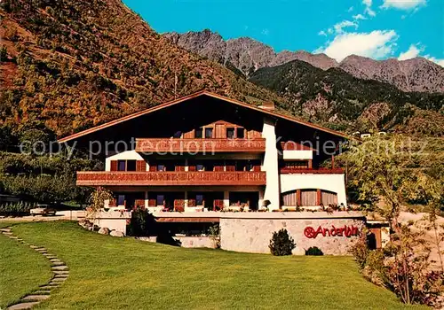 AK / Ansichtskarte Partschins Merano Suedtirol Hotel Pension Anderlahn Alpen Kat. Merano