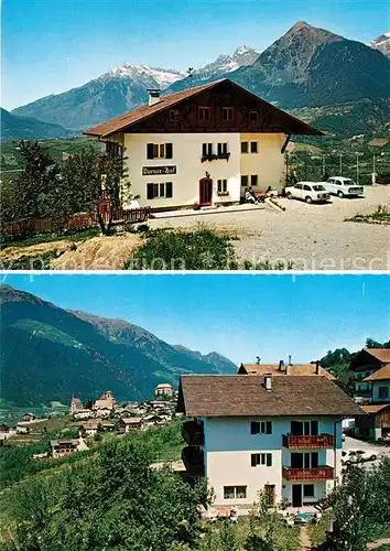 AK / Ansichtskarte Schenna Meran Pension Garni Dornerhof Landschaftspanorama Alpen Kat. Italien