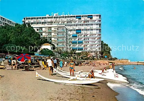 AK / Ansichtskarte Marbella Andalucia Hotel Skol desde la playa Strand Kat. Marbella