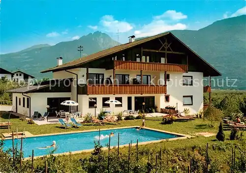 AK / Ansichtskarte Tscherms Pension Johanneshof Swimming Pool Kat. Meran Suedtirol